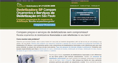 Desktop Screenshot of dedetizadorasp.com